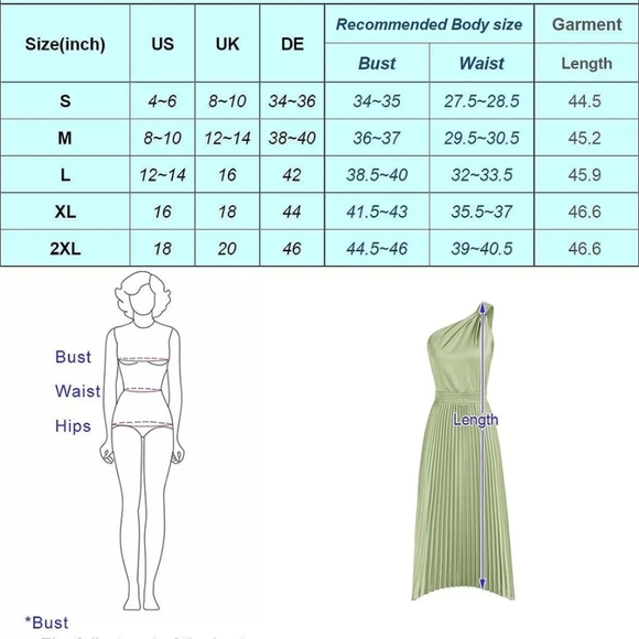 GRACE KARIN Women's Summer One Shoulder Satin Dress Sleeveless Twist Pleate SZ S - Picture 6 of 9